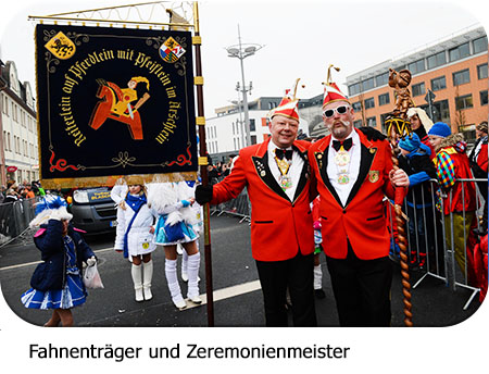 Fahnenträger und Zeremonienmeister